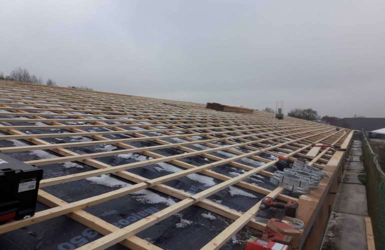 Neubau Büro und Wohntrakt