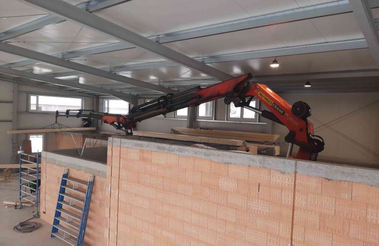 Massivholzdecke in Halle